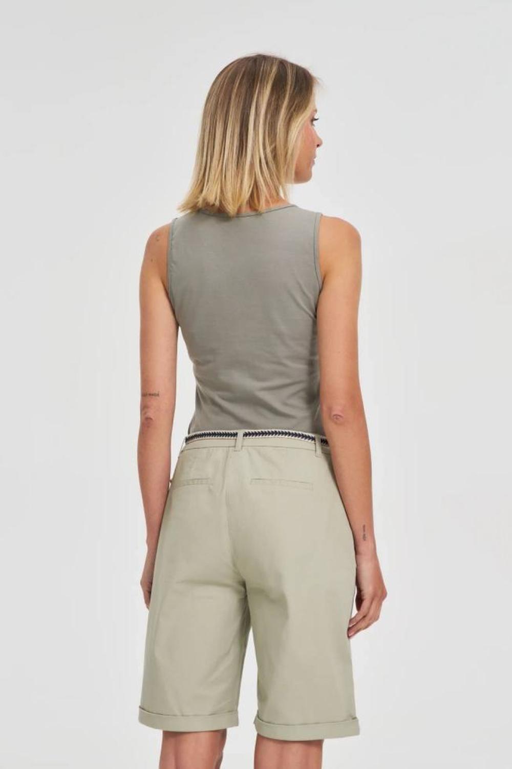 The shirt is olive