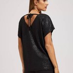 Knitted black T-shirt