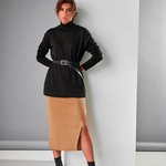 Jumper-golf women's elongated black 2706 BELLISE