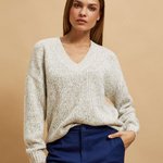 Women's V-neck sweater Z-SW-4258 MOODO