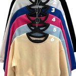 Cropped warm sweatshirt