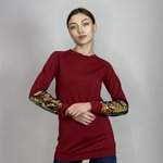 Burgundy sweatshirt with sequins Bliss Room