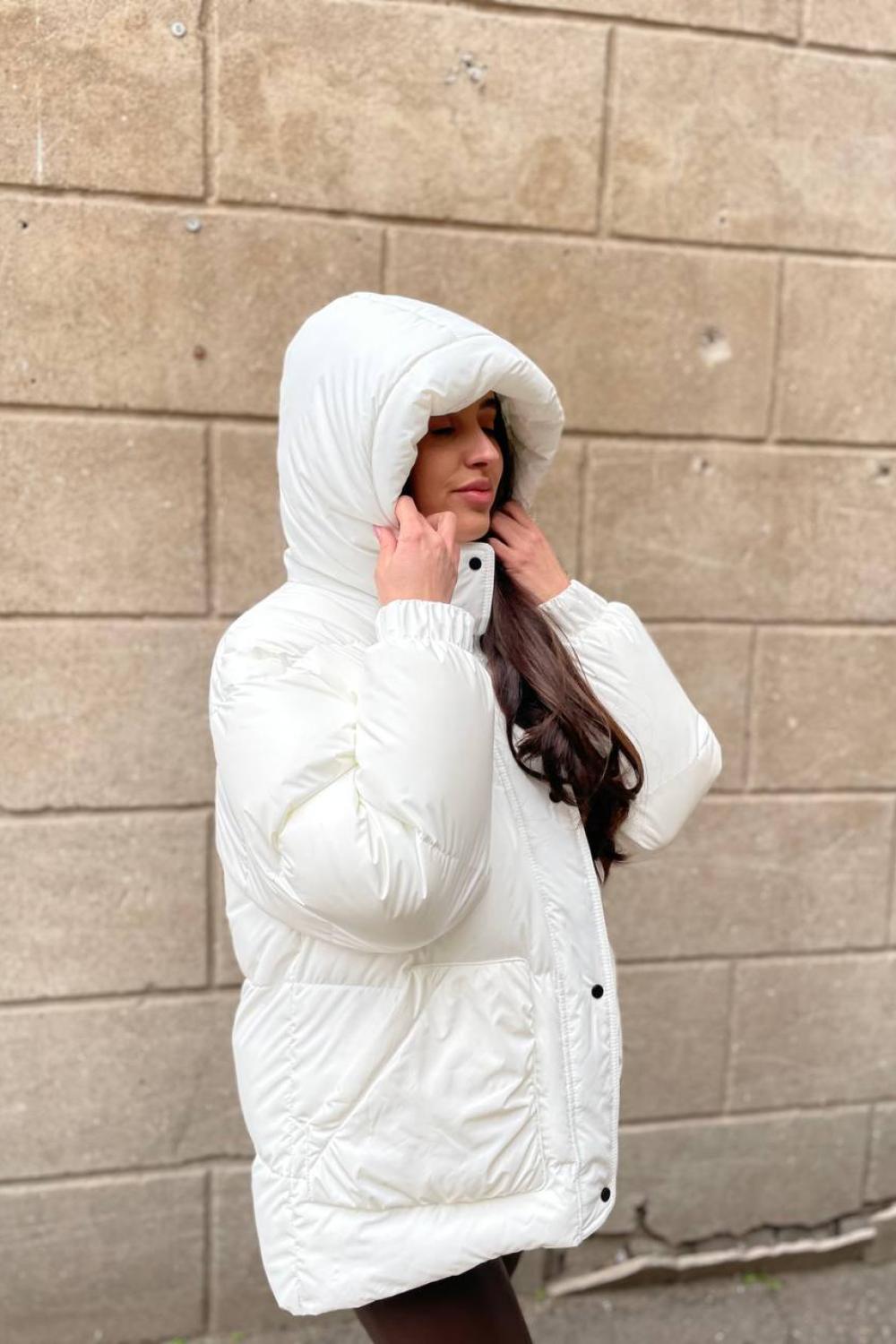 Premium quality winter white jacket