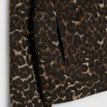 Short coat with leopard print Z-KU-4808