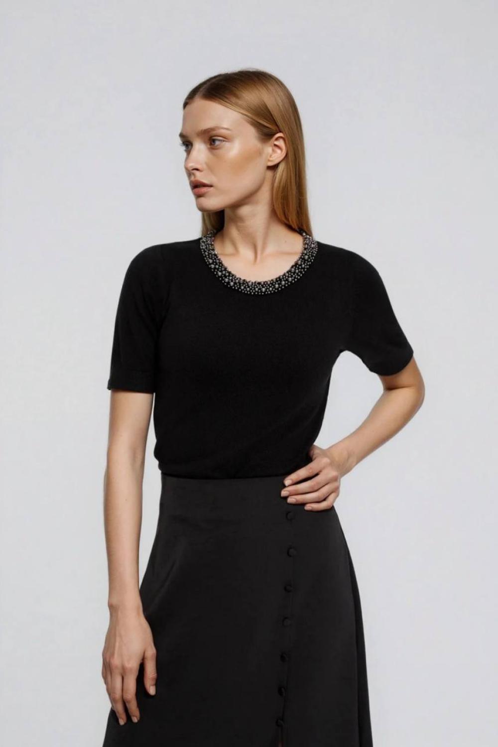 Black short-sleeved jacket Z-SW-4864-L-realise