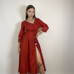 Rhum Raisin boho terracotta dress