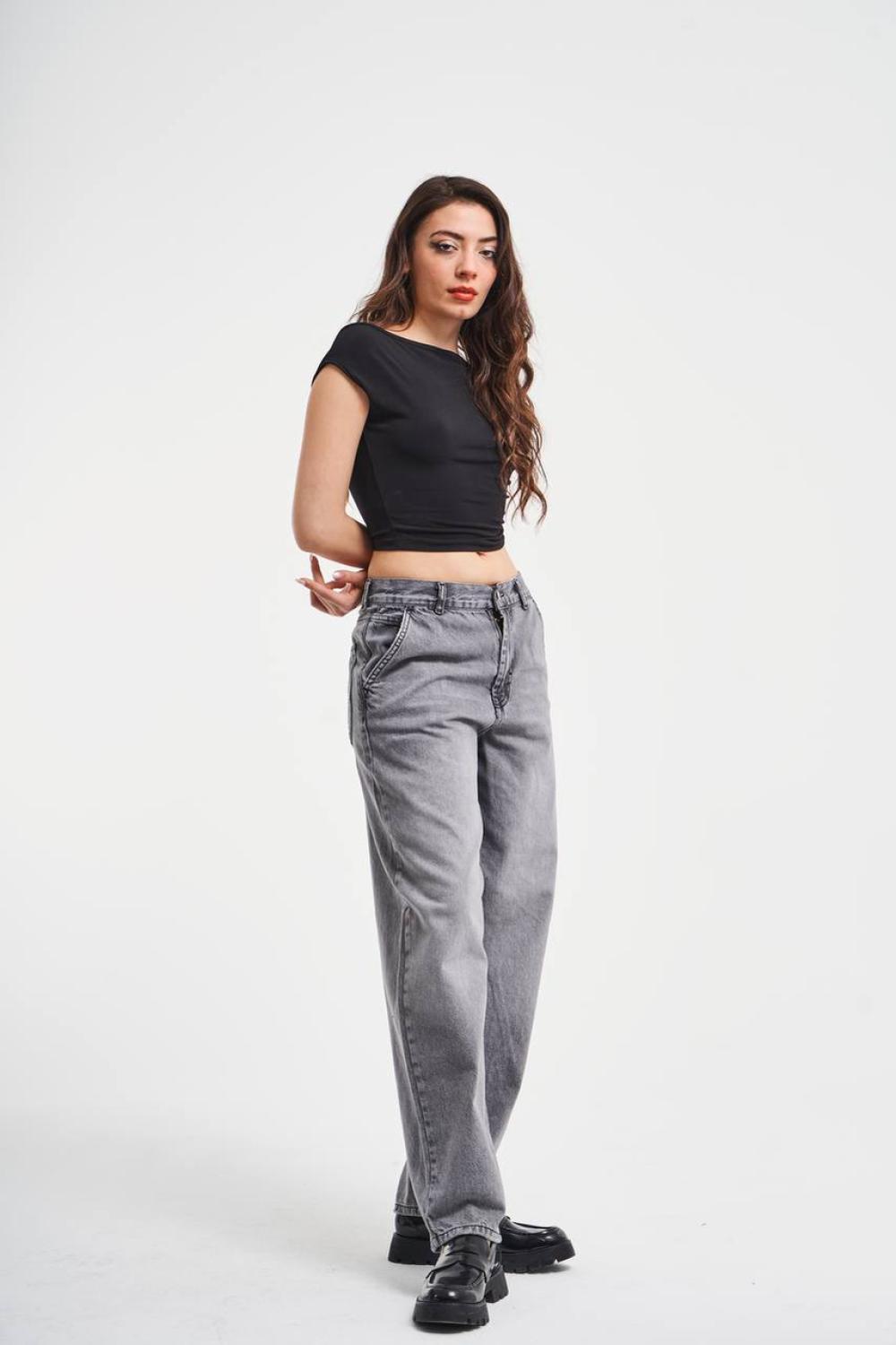 Grey denim Skater