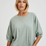 Оливкова футболка бавовняна