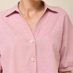 Pink linen shirt 12 Roy