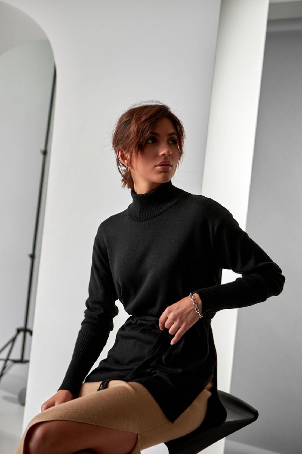 Jumper-golf women's elongated black 2706 BELLISE