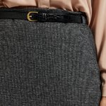 Classic gray skirt