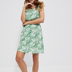 Summer dress in green print