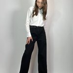Джинси кльош чорні 9016 KT.MOSS Denim