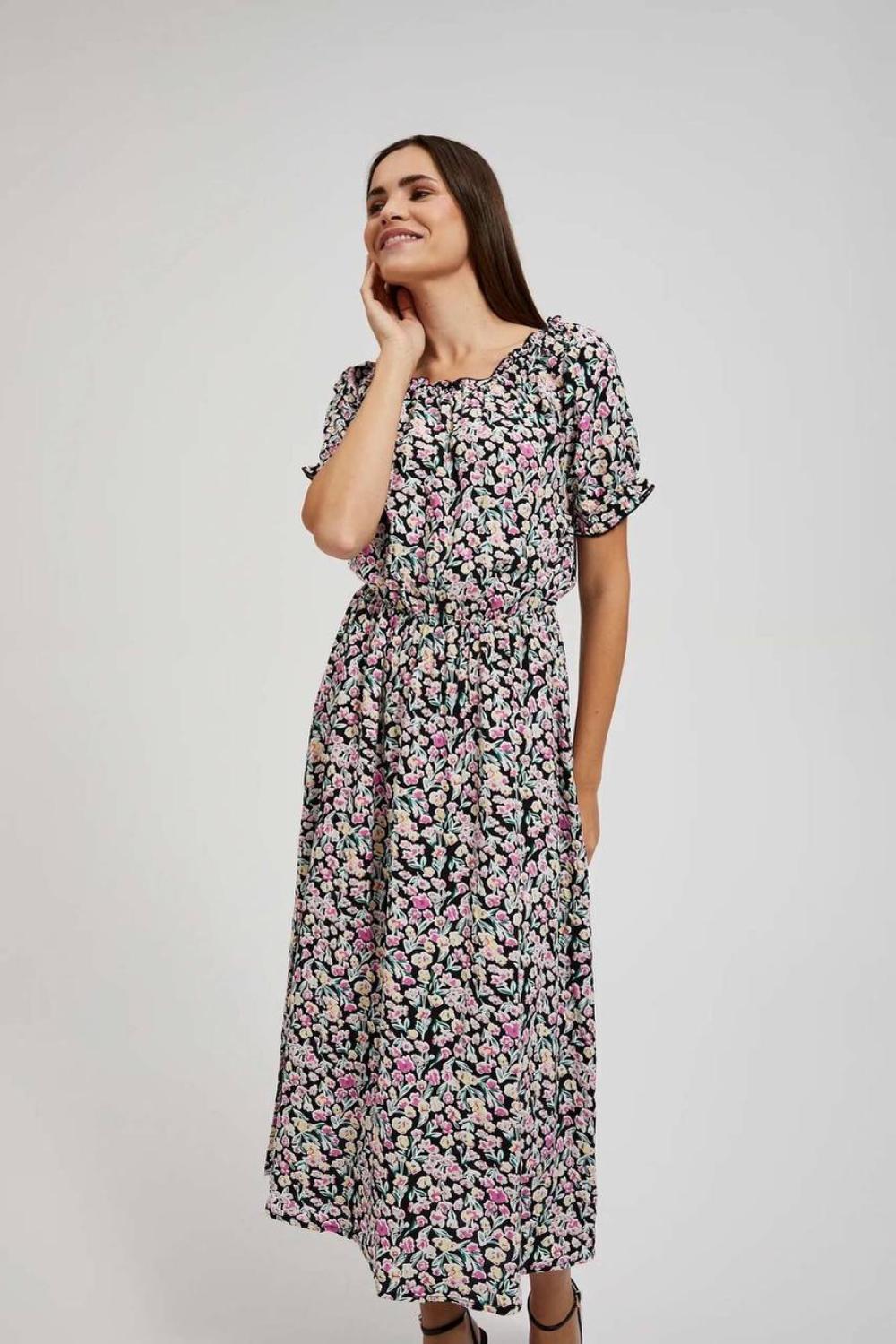 Summer floral midi dress
