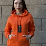 Худі помаранчеве тепле на флісі SK3004 DIAS