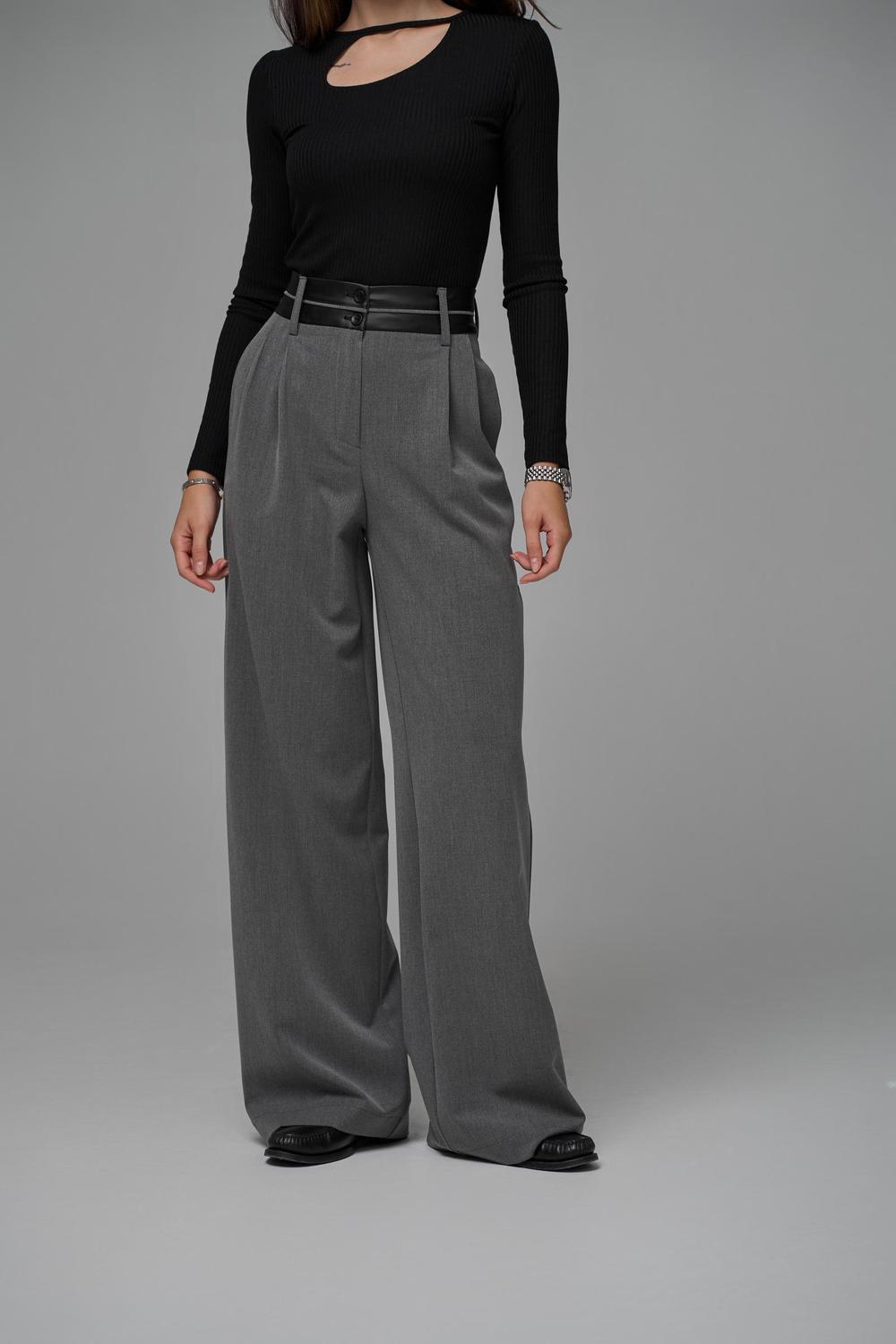 Trousers palazzo graphite 518 ROY