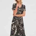 Black midi dress
