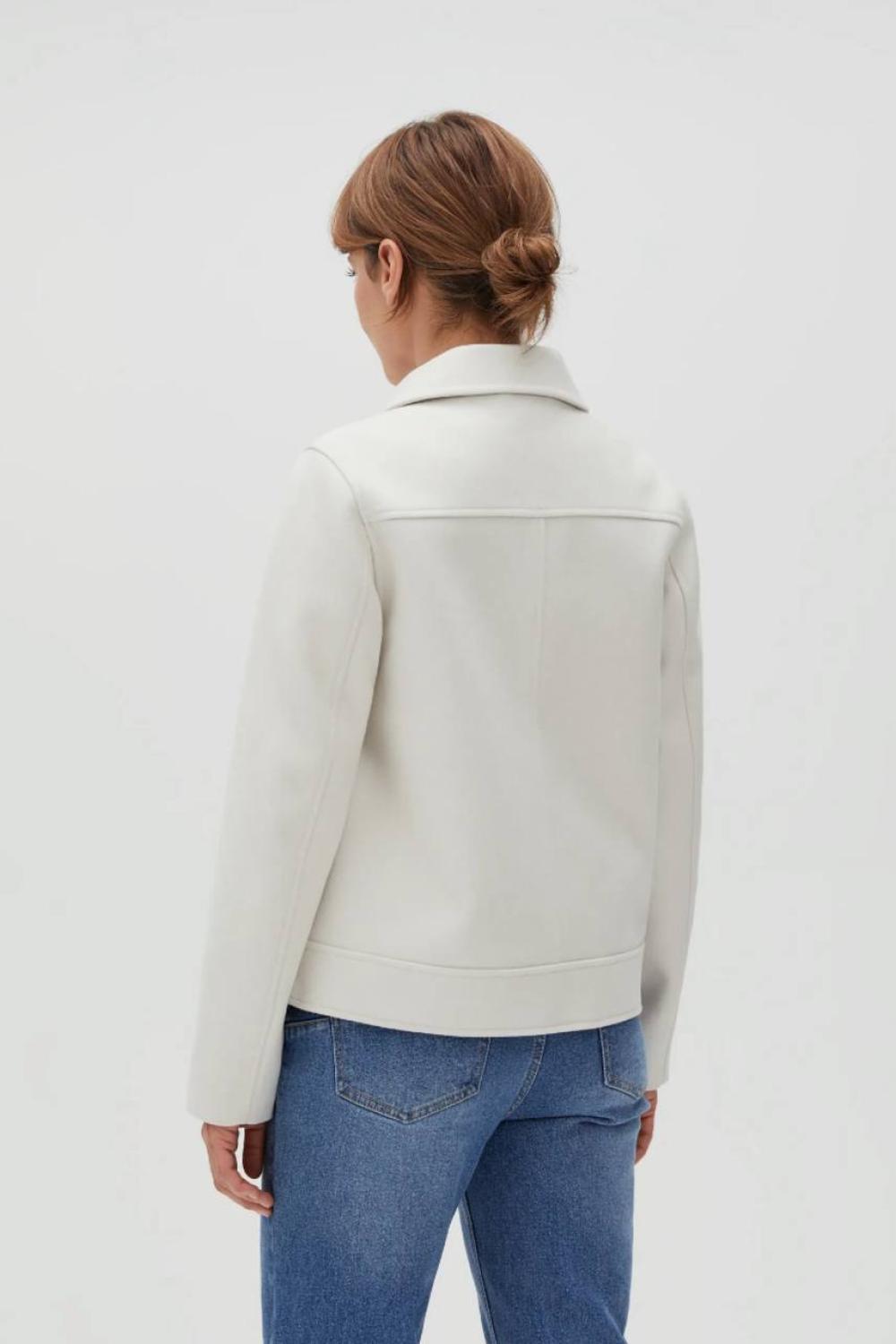 Beige felt jacket