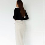 Cashmere knitted midi skirt 908