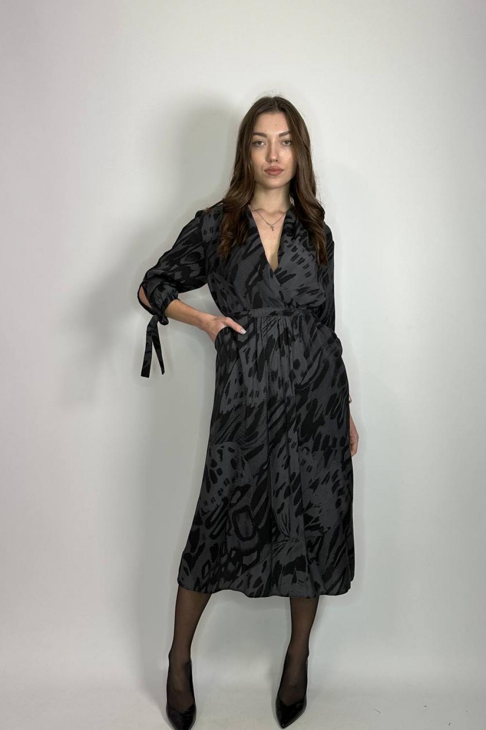 Van Girls 004 Graphite Midi Dress