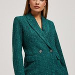 Women's green tweed jacket Z-MR-4204 MOODO