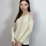 Джемпер з мереживом Naf Naf