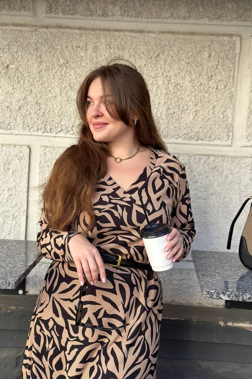 Petro Soroka black knitted plus size dress