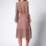 Сукня шифонова міді бежева Artmon 1297.4