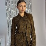 Сукня-сорочка міді леопардовий принт 20AH552. Франція. Yuka Paris