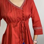 Rhum Raisin boho terracotta dress