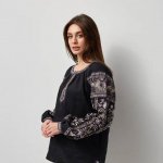 Vyshyvanka black Daryna Merezhka