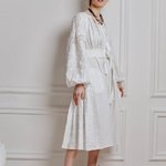 Cукня вишиванка жіноча на весілля біла Наталка EMBROIDERED GEM