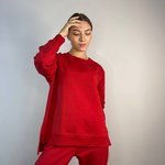 Suit women's sports with joggers red JK018 DIAS