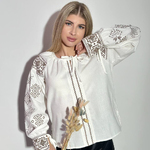 Ecru embroidery