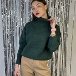 Warm women's light jacket 21AH123 LAURAMAX made of warm yarn