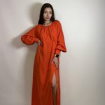 Сукня довга з розрізом 20AH564 Yuka Paris