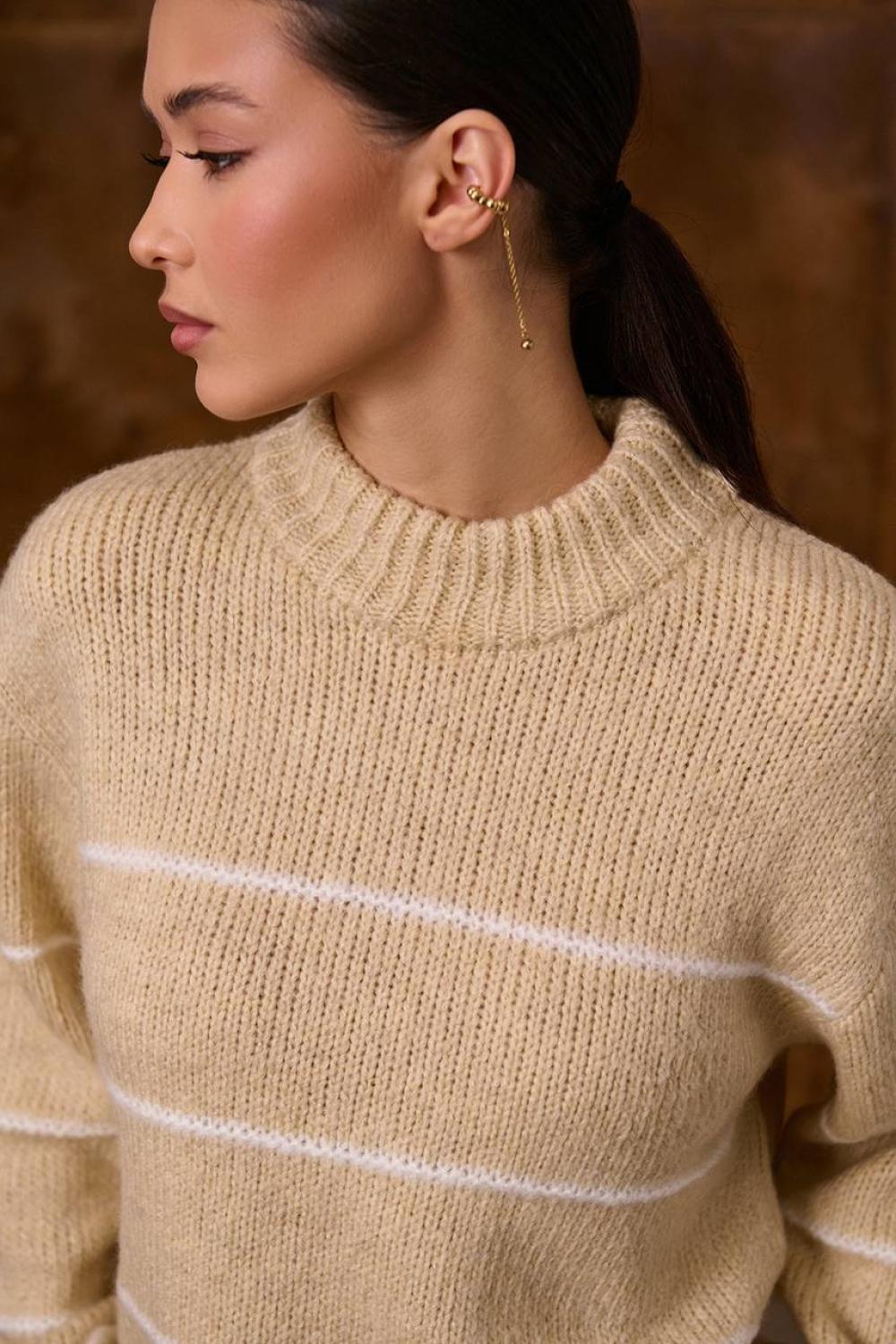 Women's warm ecru jumper
