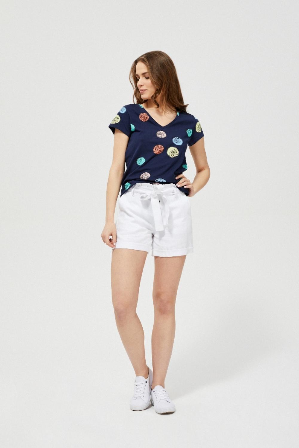 T-shirt blue with Moodo print L-TS-3241