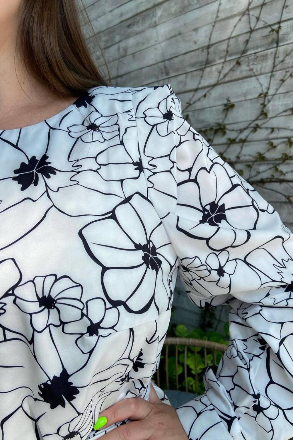 Black and white dress-midi  large size Petro Soroka