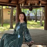 Сукня-вишиванка зелена лляна авторської роботи EMBROIDERED GEM