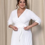 Сукня біла святкова Plus Size