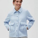 Blue felt jacket