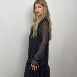 Чорна сукня з шифону