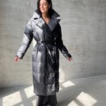 A stylish puffer coat for cold weather