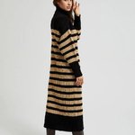 Striped knitted dress