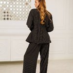 Костюм темно-сірий в смужку жіночий 552_darkgrey