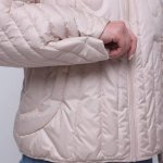 Spring jacket in pearl color in large sizes