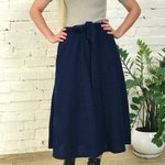 Navy velvet skirt JHJ430-K-Realiz