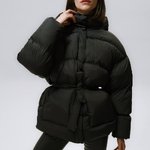 Stylish black down jacket