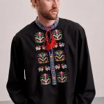 Вишиванка чоловіча Подільська чорна